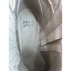 Frye and Co. Women's Jude Stacked Heel Booties Stone Camel 7.5 Western thumbnail 9
