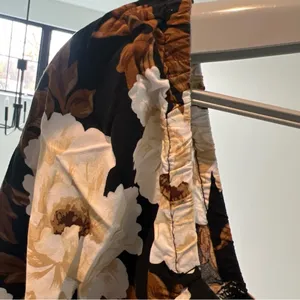 Old Navy Black and White Floral Long Sleeve Dress thumbnail 12