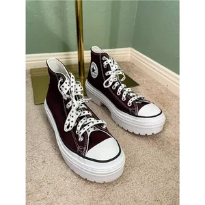 Converse Chuck Taylor All Star Lugged Sneakers Star Reflective Laces Size 9.5 thumbnail 2