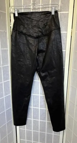 Offline Aerie High Rise Faux Leather Legging Black Preppy‎ Career City Sleek Lg thumbnail 1