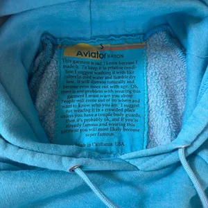 Aviator Nation Hoodie Blue Lightning Rainbow thumbnail 2