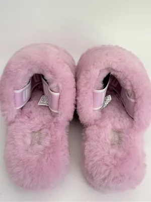 UGG Fluff Yeah Slide Platform Slippers Nightfall Lilac Purple Size 9 EUC thumbnail 5