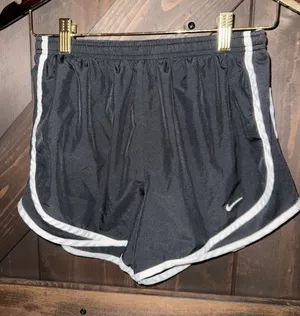 Nike Women's S Small Running Shorts Black‎ White thumbnail 1