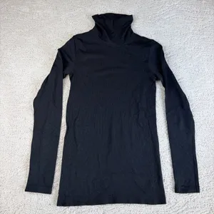 Women's Lululemon Size 6 Turtle Neck Base Layer Long Sleeve Athletic Running thumbnail 1