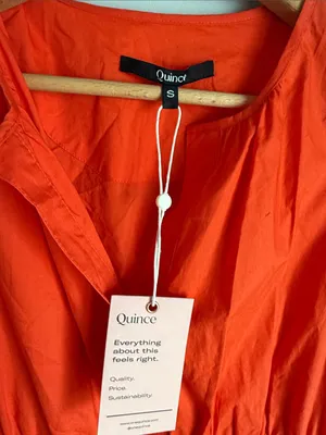 NEW Quince 100% Organic Cotton Poplin Tiered Maxi Dress thumbnail 7