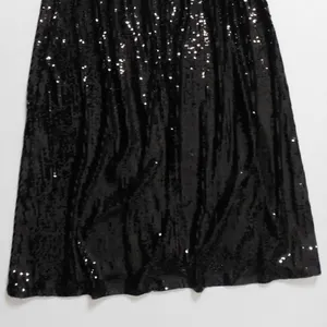NWT!! WEWOREWHAT Black Sequin Halter Dress Full Length Maxi Glam Party‎ Size 2 thumbnail 9