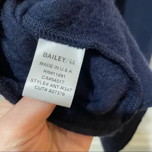 Bailey 44 Anthropologie Blue Off Shoulder Sweater Dress Womens XS Mini Bodycon thumbnail 7