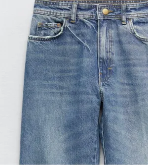 Zara The 70’s High Rise Full Length slim fit Jeans size 4 thumbnail 4