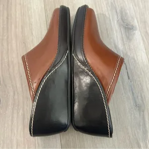 Cole Haan Elyssa Wedge Clogs Slip On Mules Shoes Brown Leather‎ Women’s Size 6 thumbnail 11