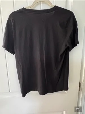 Michael Kors Black Tee with White MK Circle Logo thumbnail 3