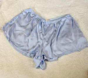 Aerie blue satin pajama shorts L thumbnail 1