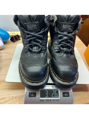 Dr. Martens 8877 Steel Toe Black Work Boots Size 4 US 6 England Made Vintage thumbnail 14