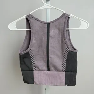 Zella Crop Top Athletic Tank Top Activewear Workout Fitness‎ Mauve Gray S thumbnail 7