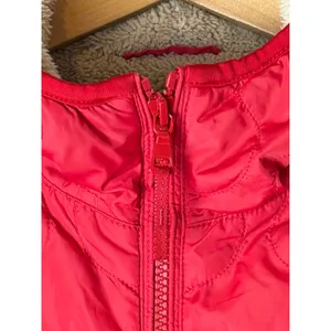 Uniqlo Quilted Puffer Jacket Women Small Red Fleece Lined Hooded Gorpcore thumbnail 7