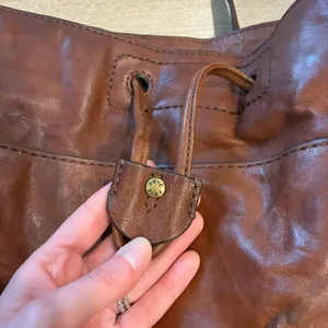 Frye Demi Hobo Satchel Brown Leather Bag thumbnail 8
