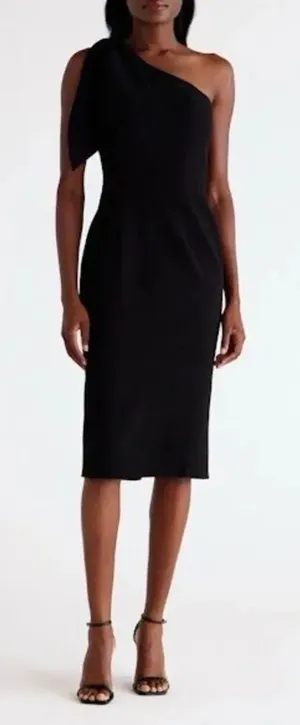 Dress the Population Tiffany One-Shoulder Midi Dress black women's size small thumbnail 1