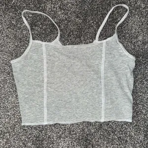 PacSun Light Gray Crop Top thumbnail 1