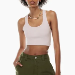 Aritzia TnaCHILL™ Lorel Crop Tank Top - White, Size XS thumbnail 4