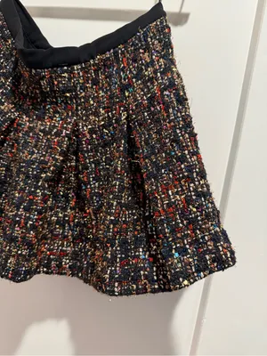 Amanda Uprichard Dixon tweed pleated Mini Skort Size Small‎ thumbnail 4