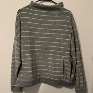 Toad&Co Gray Striped  pullover women’s large thumbnail 1