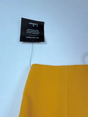 NWT Lulus Mustard Yellow Lace Up Back Crop Top Size XL NEW thumbnail 3