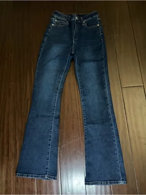 Quince Bella Stretch Kick Flare Jeans High-Rise Straight Jeans - Women’s 26 thumbnail 2