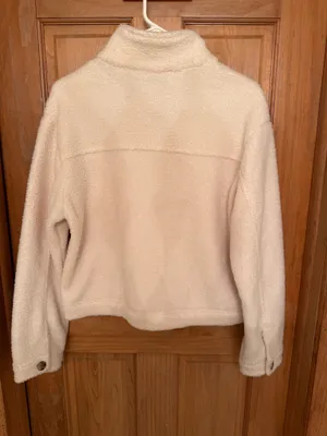Petal & Pup Sherpa jacket with brown buttons thumbnail 2