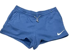 Nike Women's Club Fleece Shorts Blue Size M Casual High-Waisted thumbnail 1
