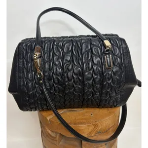 Coach Madison Gathered Leather Sophia Satchel Black Gold 25985 Handbag thumbnail 9