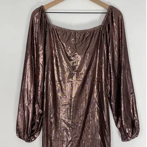 Nasty Gal Rose Gold‎ Metallic Mini Dress Size 8 NWT Night Out Party Cocktail thumbnail 7