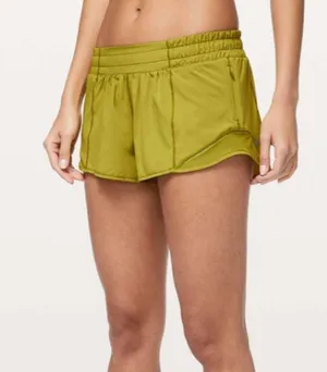 Lululemon Hotty Hot Short II 2.5” Golden Lime thumbnail 2