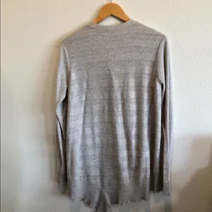 Anthropologie grey cardigan M thumbnail 4