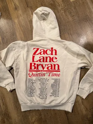 Zach Bryan Quittin’ Time Tour Hoodie Small thumbnail 4