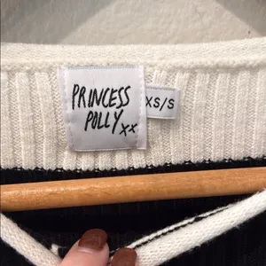 Princess Polly London Bridge Striped Distressed Sweater size XS/S thumbnail 3