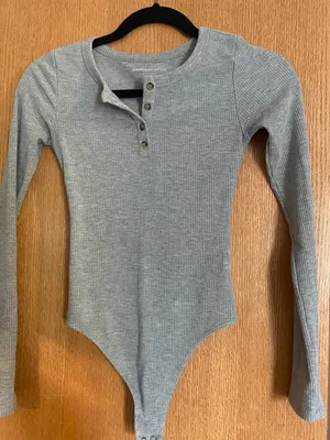 American Eagle Outfitters Ribbed Bodysuit thumbnail 1