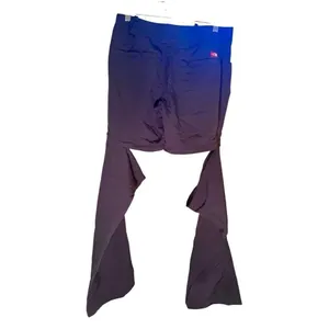 The North Face Pants Womens 4 Nylon Convertible Zip Off Cargo Straight Leg Gray thumbnail 2