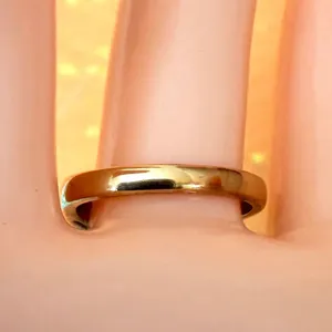 Vintage Nolan Miller Sapphire Blue Heart Crystal Ring Gold Tone thumbnail 3