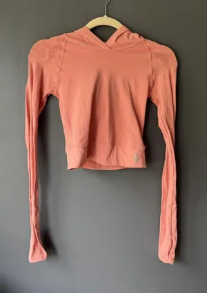 Free People Movement Coral Hooded Crop Top XS thumbnail 1