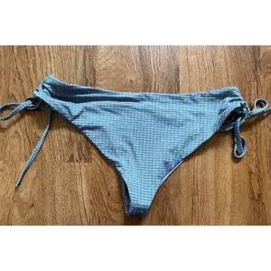 ‎RVCA womens blue checkered bikini bottoms Medium thumbnail 4