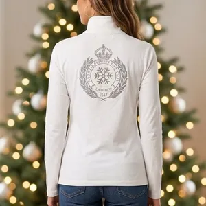 Lauren Active Ralph Lauren White Crest Snowflake Quarter Zip Pullover Medium thumbnail 2