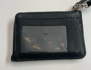 Kate Spade Leila Credit Card Holder Wristlet ID Key Ring Pebbled Leather Black thumbnail 5
