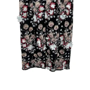 Dress‎ the Population Tara Floral Embroidered Black Multi Dress Size Large thumbnail 10