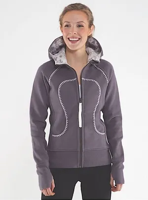 🍋Lululemon Special addition grey scuba hoodie in size 6 thumbnail 1