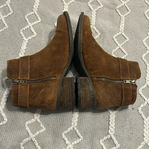 Born Brown Ankle Booties with Buckle Size 8 thumbnail 6