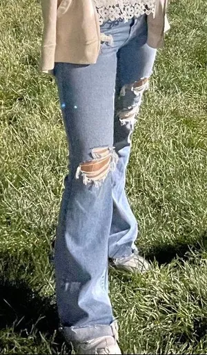 American Eagle Outfitters Flare Denim Jeans thumbnail 7