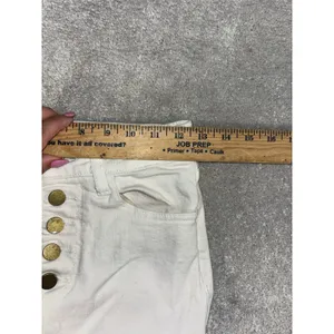 oraije paris white‎ jeans cropped flare boot cut Size Small 25x24 thumbnail 9