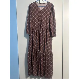 Super Cute Dresses Ringger plaid Tyrian Tyne plum dress thumbnail 3