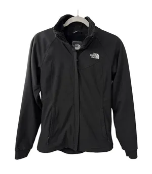 The North Face Black Soft Shell Fleece Lined Coat Size Women's Small thumbnail 1