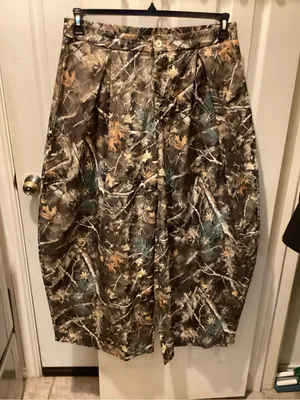 Women's Camouflage Print Midi Skirt - Brown Mix thumbnail 1