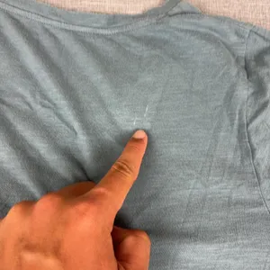 Eileen Fisher Shirt Womens M Blue V-Neck Short Sleeve Organic Cotton Jersey Top thumbnail 12